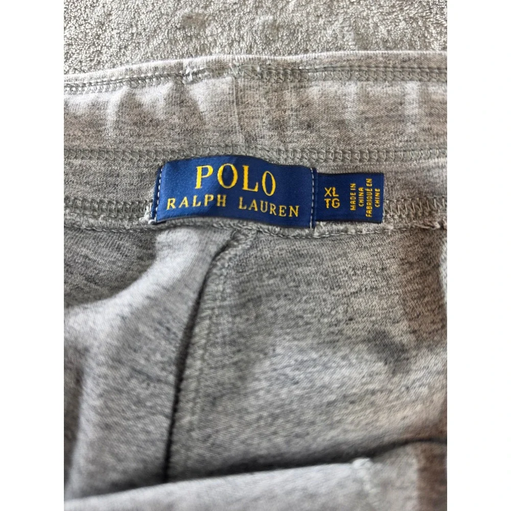 Polo Ralph Lauren Mens XL Heather Gray Joggers Sweatpants‎ Pony Logo XL TG
